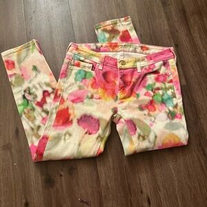 Kate Spade Multicolor Floral Skinny Jeans